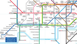 London Undergroud Map, click here to expand in size